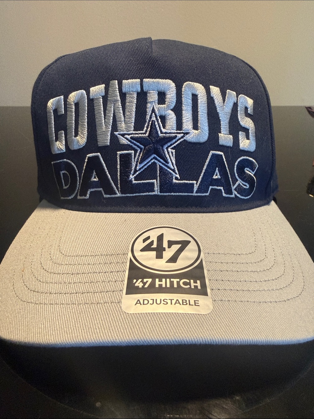47 Dallas Cowboys Navy and Gray Snapback Hat